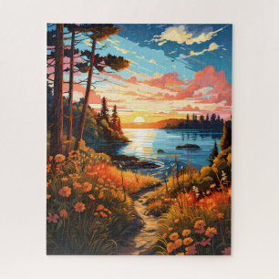 Secret Lake Path Jigsaw Puzzle