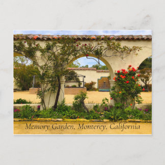 Secret Memory Garden Monterey California Postcard