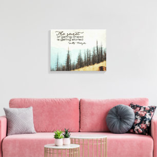 Secret Of Getting Ahead Canvas Print