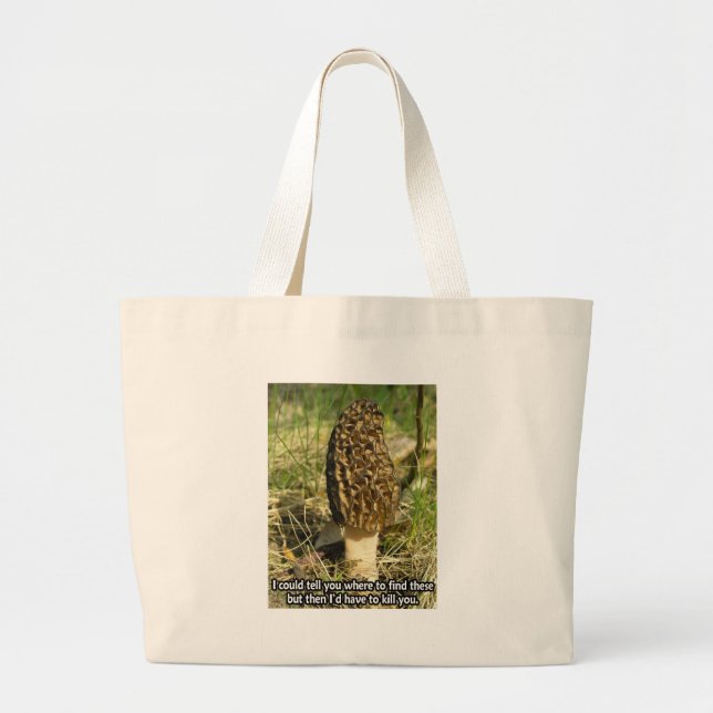Secret of the Morel Hunter Large Tote Bag (Front)
