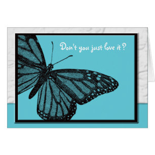 Secret Pal blue butterfly