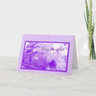 Secret Pal lavender rose Holiday Card