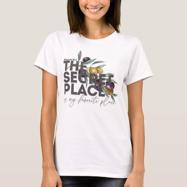 Secret Place Psalm 91 Christian T-Shirt (Front)