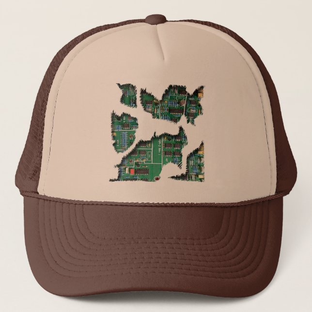 Secret Robot Trucker Hat (Front)