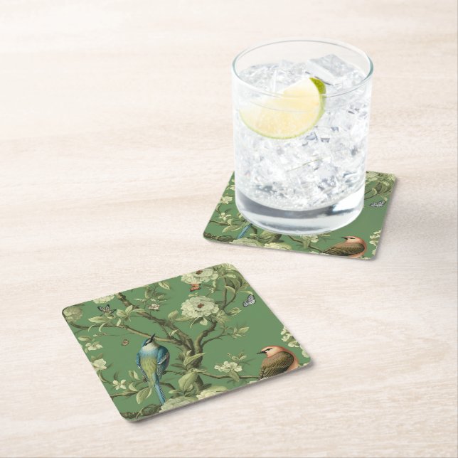 Secret Sanctuary Square Paper Coaster (Insitu)