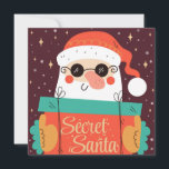 Secret Santa Christmas Card<br><div class="desc">A fun secret Santa design.</div>