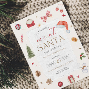 Secret Santa Christmas Party Invitation