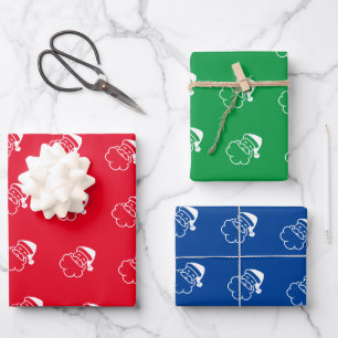 Secret Santa custom colour wrapping paper sheets