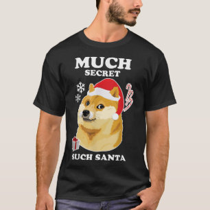 Secret Santa Doge Much Secret Such Santa Shiba I T-Shirt