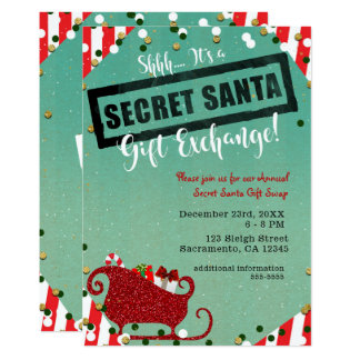 secret santa invitation template