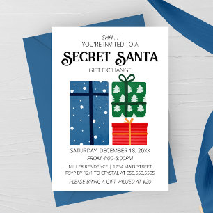 Secret Santa Gift Exchange Invitation