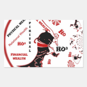 Secret Santa Gift – Prosperity & Wealth Rectangular Sticker