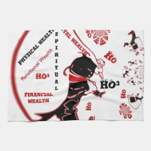 Secret Santa Gift – Prosperity & Wealth Tea Towel (Horizontal)