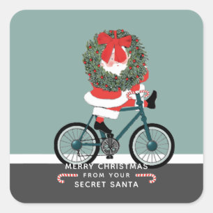 Secret Santa Gift Tag Classic Round Sticker