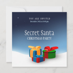 Secret Santa Party invitation