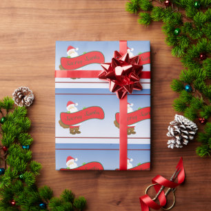 Secret Santa Pollyanna White Elephant Wrapping Paper