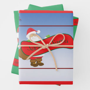 Secret Santa Pollyanna White Elephant  Wrapping Paper Sheet