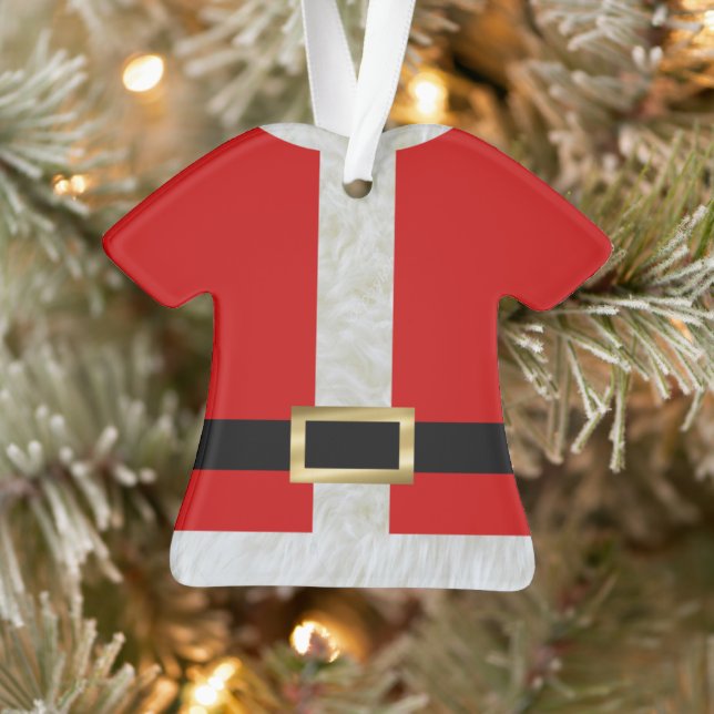 Secret Santa Suit Personalised  Ornament (Tree)