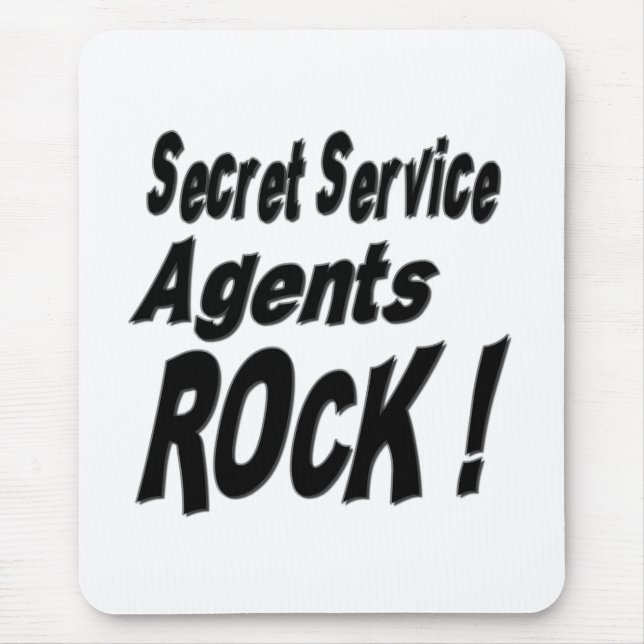 Secret Service Agents Rock! Mousepad (Front)