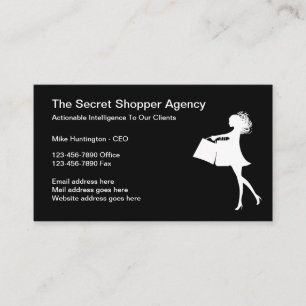 Secret Shopper Business Services Business Card