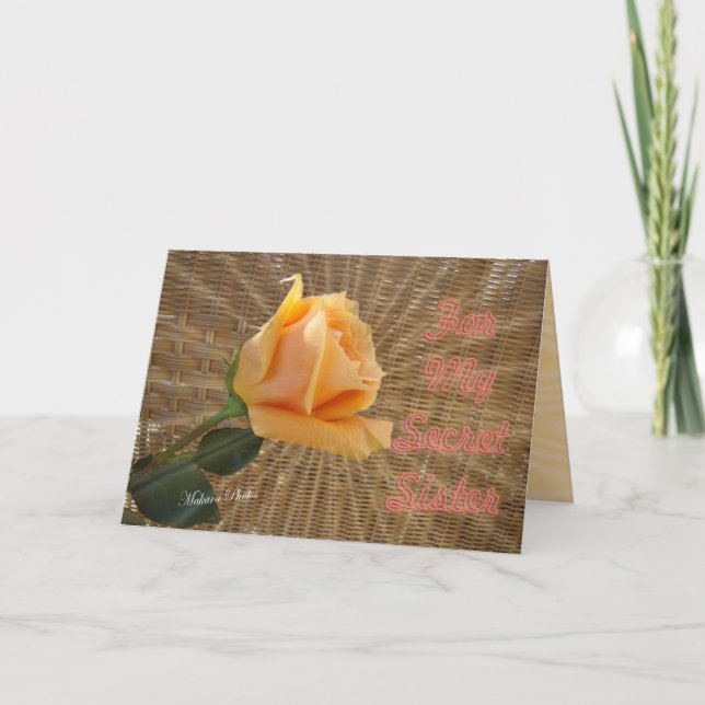 Secret Sister-customise sentiment Card (Front)