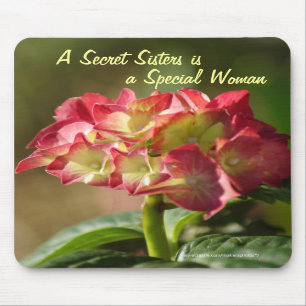 Secret Sister Hydrangea Mousepad- customise Mouse Pad