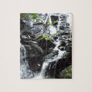 Secret Smoky Mountain Waterfall Jigsaw Puzzle