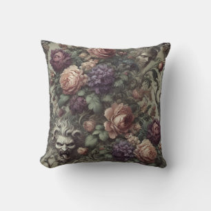 Secret Societies Bloom in Spirals – Gothic  Cushion