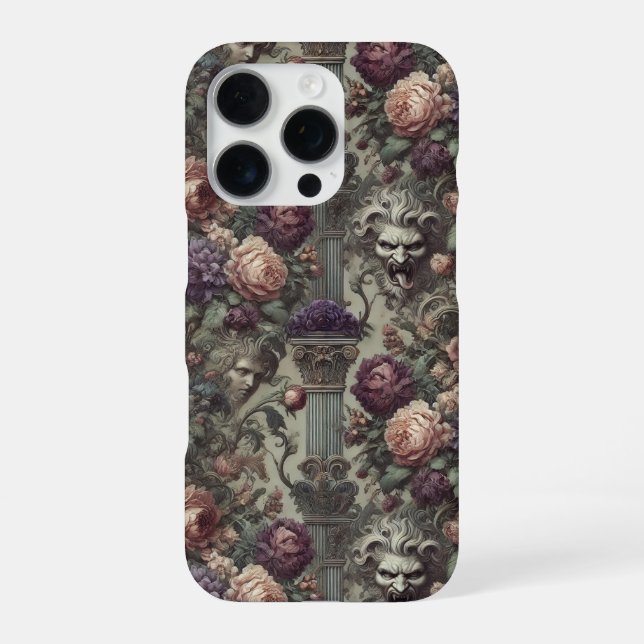 Secret Societies Bloom in Spirals – Gothic  iPhone Case (Back)