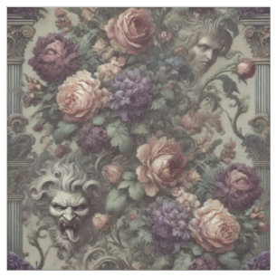 Secret Societies Bloom in Spirals – Statement Tile Fabric