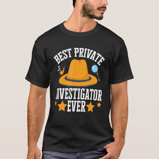 Secret Spy Private Eye Crimescene Investigator Bes T-Shirt (Front)
