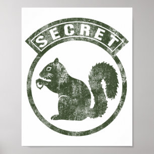 Secret Squirrel - Distressed - Type 1 Poster
