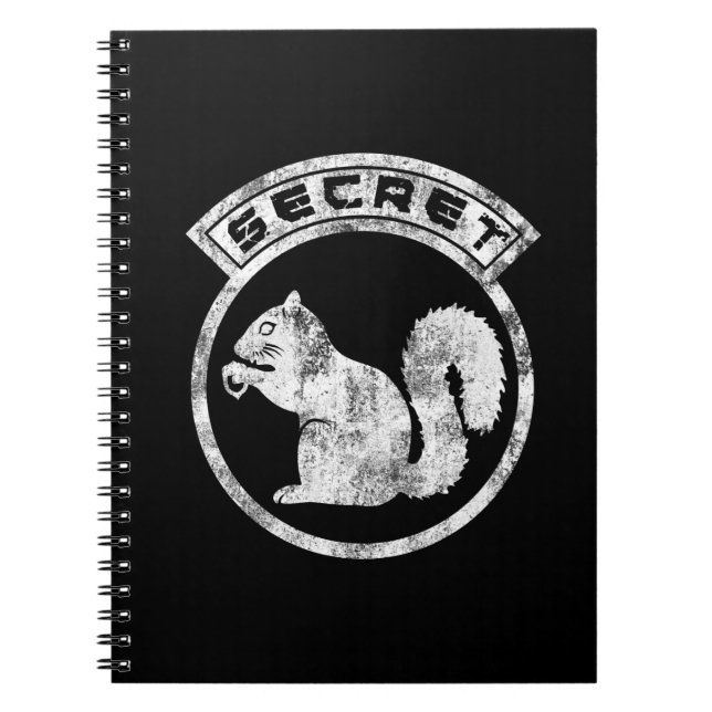 Secret Squirrel - Distressed - Type 2 Notebook (Front)