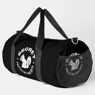 Secret Squirrel - Protecting Your Nuts Distressed Duffle Bag