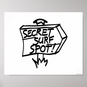 Secret Surf Spot Sign