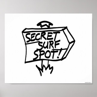 Secret Surf Spot Sign