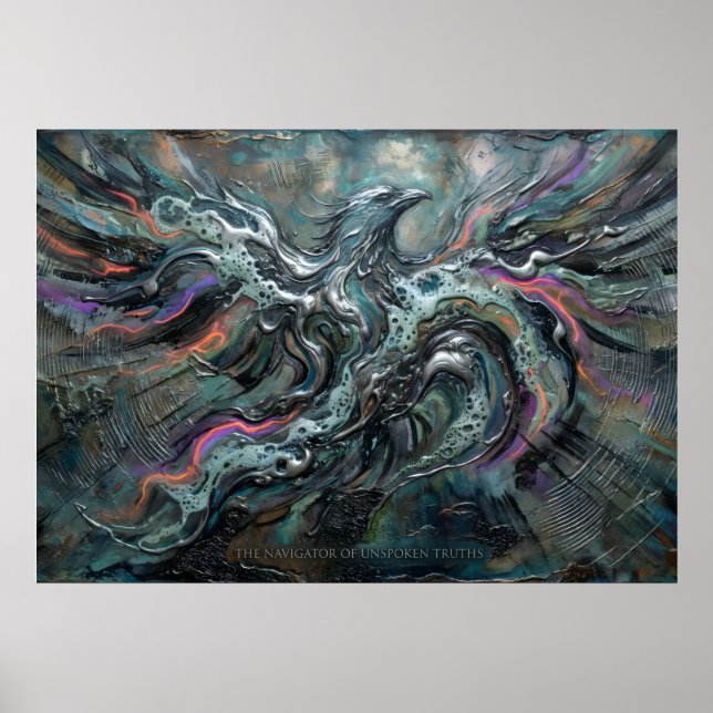 Secret Tide Spirit Guided Abstract Wall Art (Front)
