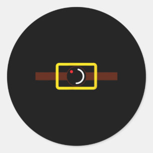 Secret Video Recording Funny Camera Halloween Cost Classic Round Sticker