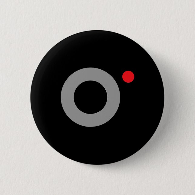 Secret Video Recording Funny Secret Agent Hallowee 6 Cm Round Badge (Front)