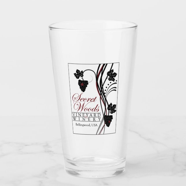 Secret Woods Drinking Glass (Front)