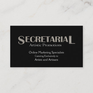 Secretarial Business Card