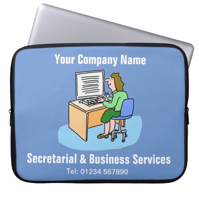 Secretarial & Business Services Computer Sleeve (Front)