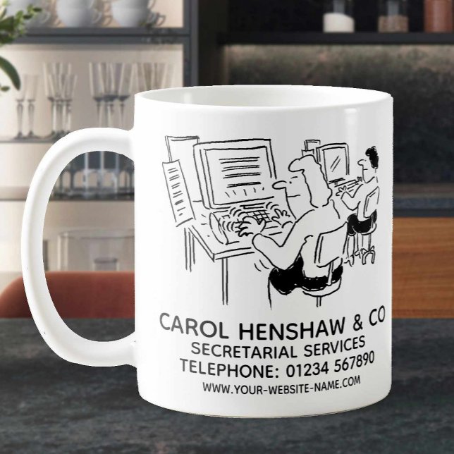 Secretarial Services Business Promotional Coffee Mug (Creator Uploaded)