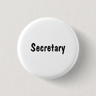 Secretary 3 Cm Round Badge