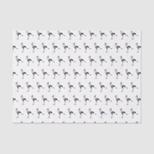 Secretary bird cartoon illustration tissue paper