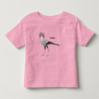 Secretary bird cartoon illustration