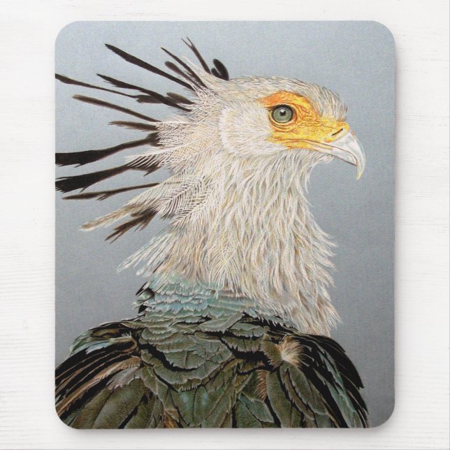 Secretary Bird Mouse Pad (Front)