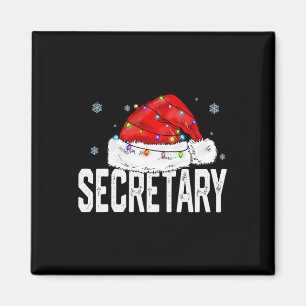 Secretary Claus Christmas Women Family Matching Gr Magnet