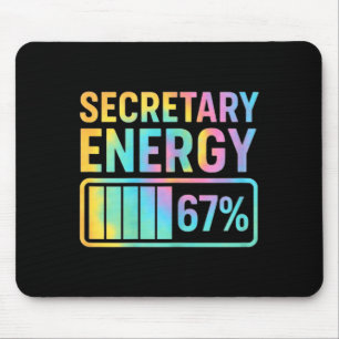 Secretary Energy 67 Percent Secretary Retro Vibes Mouse Pad