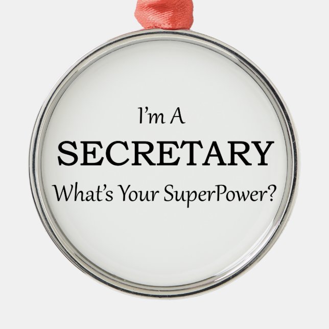 SECRETARY METAL TREE DECORATION (Front)